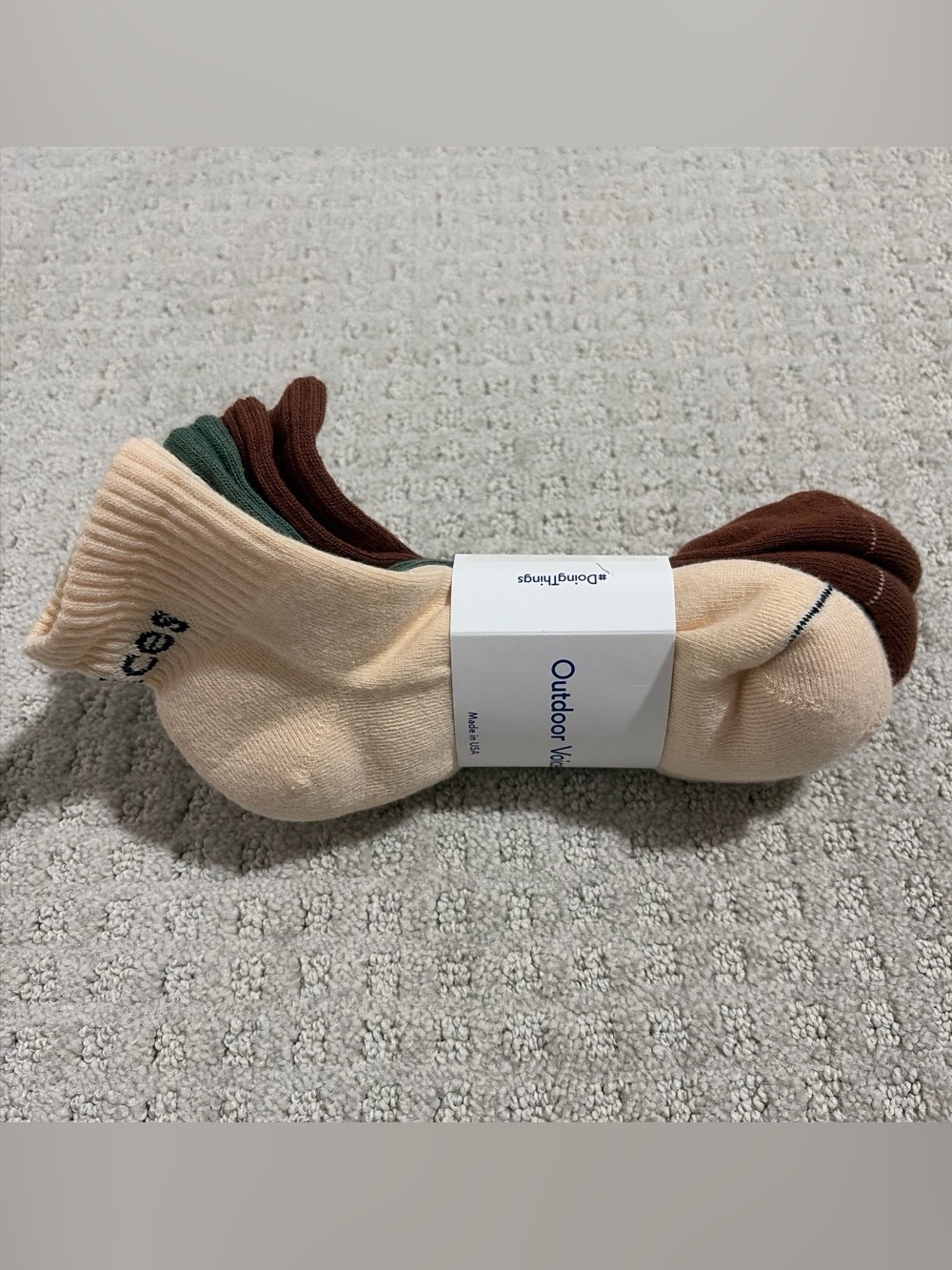 Outdoor voices 3-pack rec ankle socks - Picture 2 of 5
